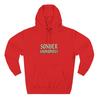 Sonder Anonymous Three-Panel Fleece Hoodie for Ultimate Comfort, Casual Style, Streetwear, Unique Gift, Everyday Wear