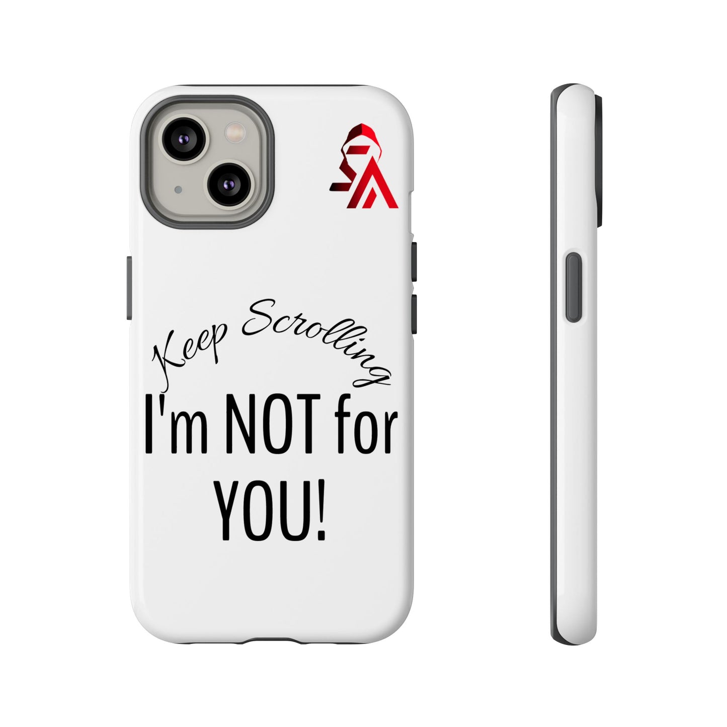 Keep Scrolling Phone Case - Tough Cases, Gift for Social Media Users, Trendy Phone Accessory, Funny Phone Cover, Modern Tech Gift
