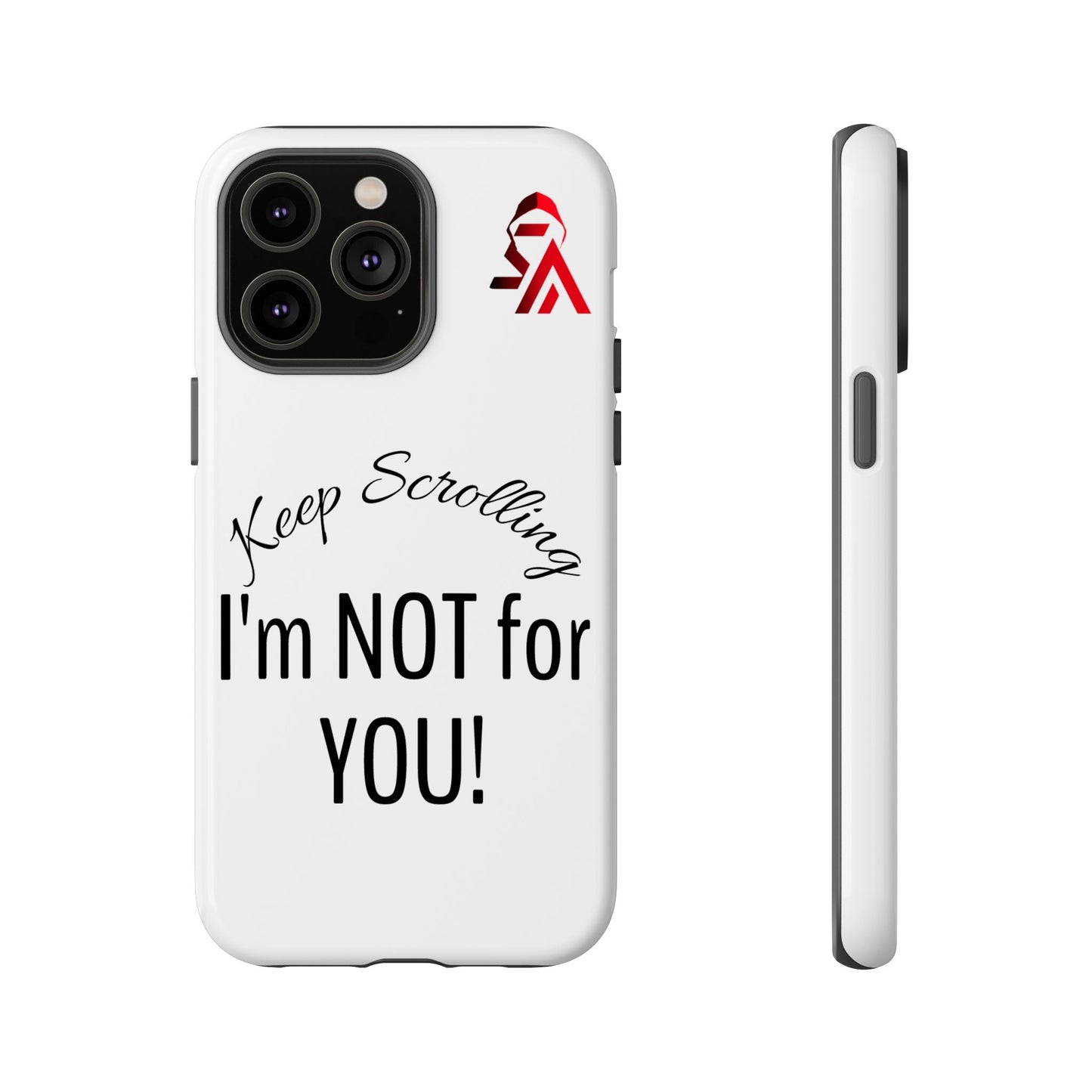 Keep Scrolling Phone Case - Tough Cases, Gift for Social Media Users, Trendy Phone Accessory, Funny Phone Cover, Modern Tech Gift