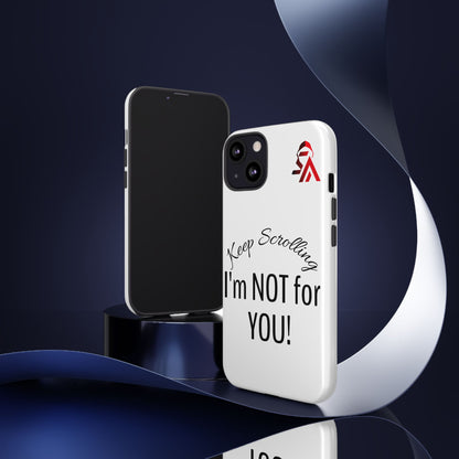 Keep Scrolling Phone Case - Tough Cases, Gift for Social Media Users, Trendy Phone Accessory, Funny Phone Cover, Modern Tech Gift