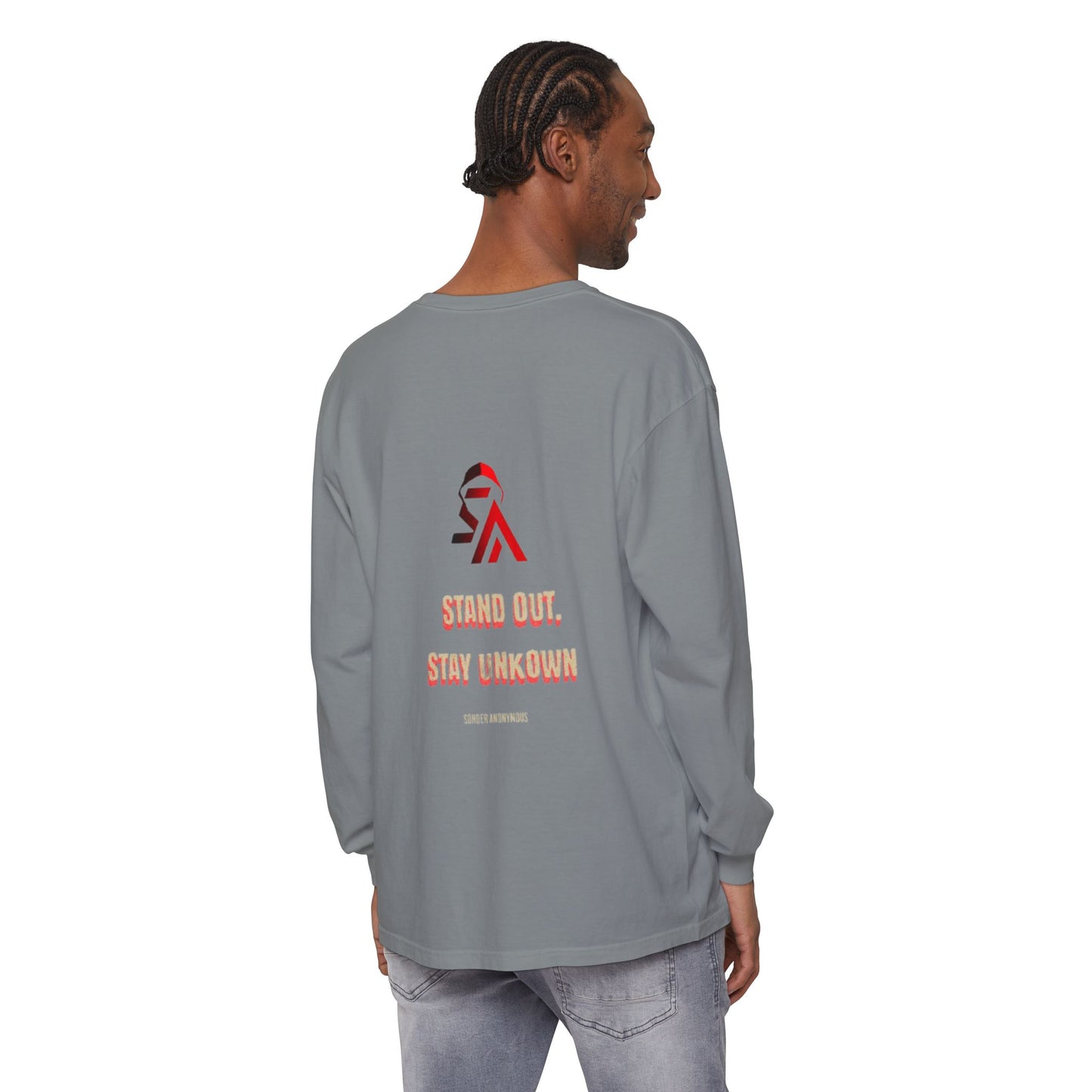 Edgy Angel Long Sleeve T-Shirt, Streetwear Fashion, Casual Wear, Unique Graphic Tee, Unisex Apparel, Gift for Him/Her