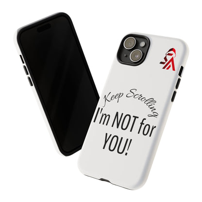 Keep Scrolling Phone Case - Tough Cases, Gift for Social Media Users, Trendy Phone Accessory, Funny Phone Cover, Modern Tech Gift