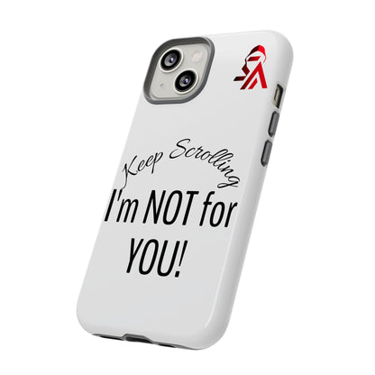 Keep Scrolling Phone Case - Tough Cases, Gift for Social Media Users, Trendy Phone Accessory, Funny Phone Cover, Modern Tech Gift