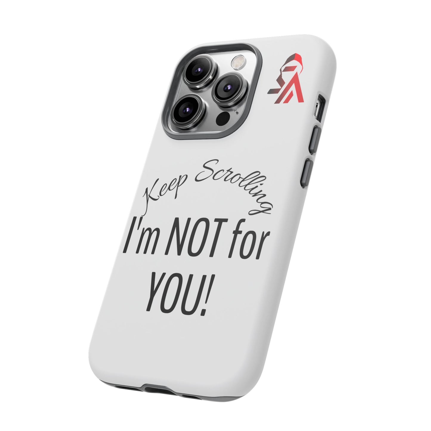 Keep Scrolling Phone Case - Tough Cases, Gift for Social Media Users, Trendy Phone Accessory, Funny Phone Cover, Modern Tech Gift