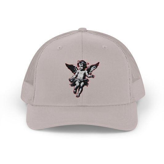 Angel Sequin Snapback Trucker Cap, Trendy Hat for Teens, Summer Style, Festival Wear, Gift for Friends, Casual Accessories