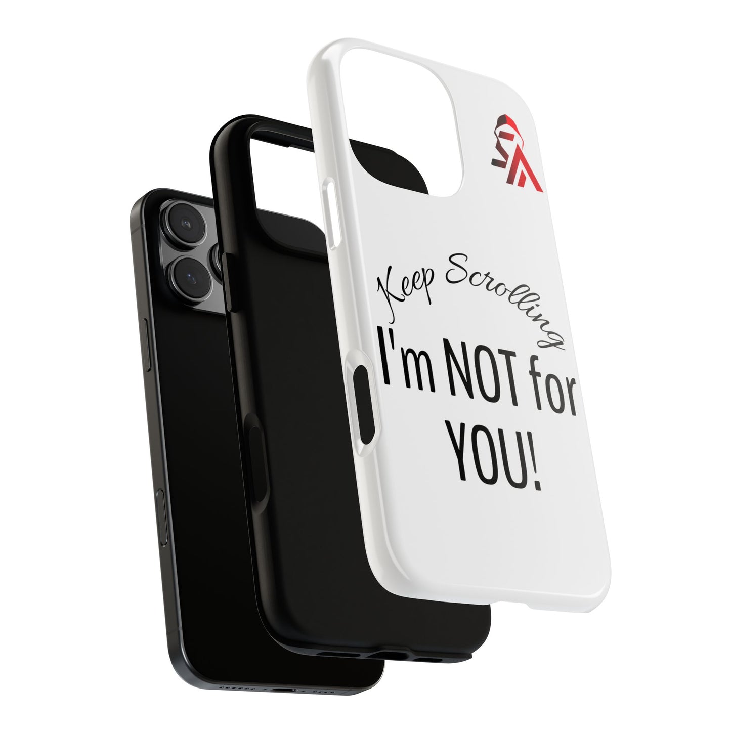 Keep Scrolling Phone Case - Tough Cases, Gift for Social Media Users, Trendy Phone Accessory, Funny Phone Cover, Modern Tech Gift