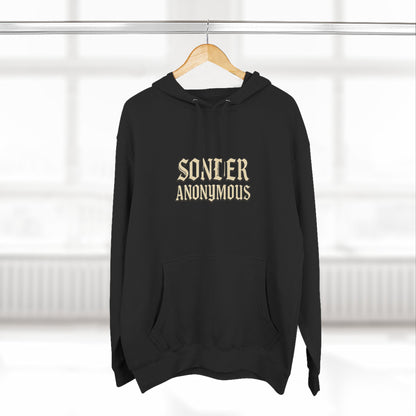 Sonder Anonymous Three-Panel Fleece Hoodie for Ultimate Comfort, Casual Style, Streetwear, Unique Gift, Everyday Wear