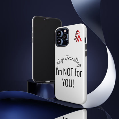 Keep Scrolling Phone Case - Tough Cases, Gift for Social Media Users, Trendy Phone Accessory, Funny Phone Cover, Modern Tech Gift