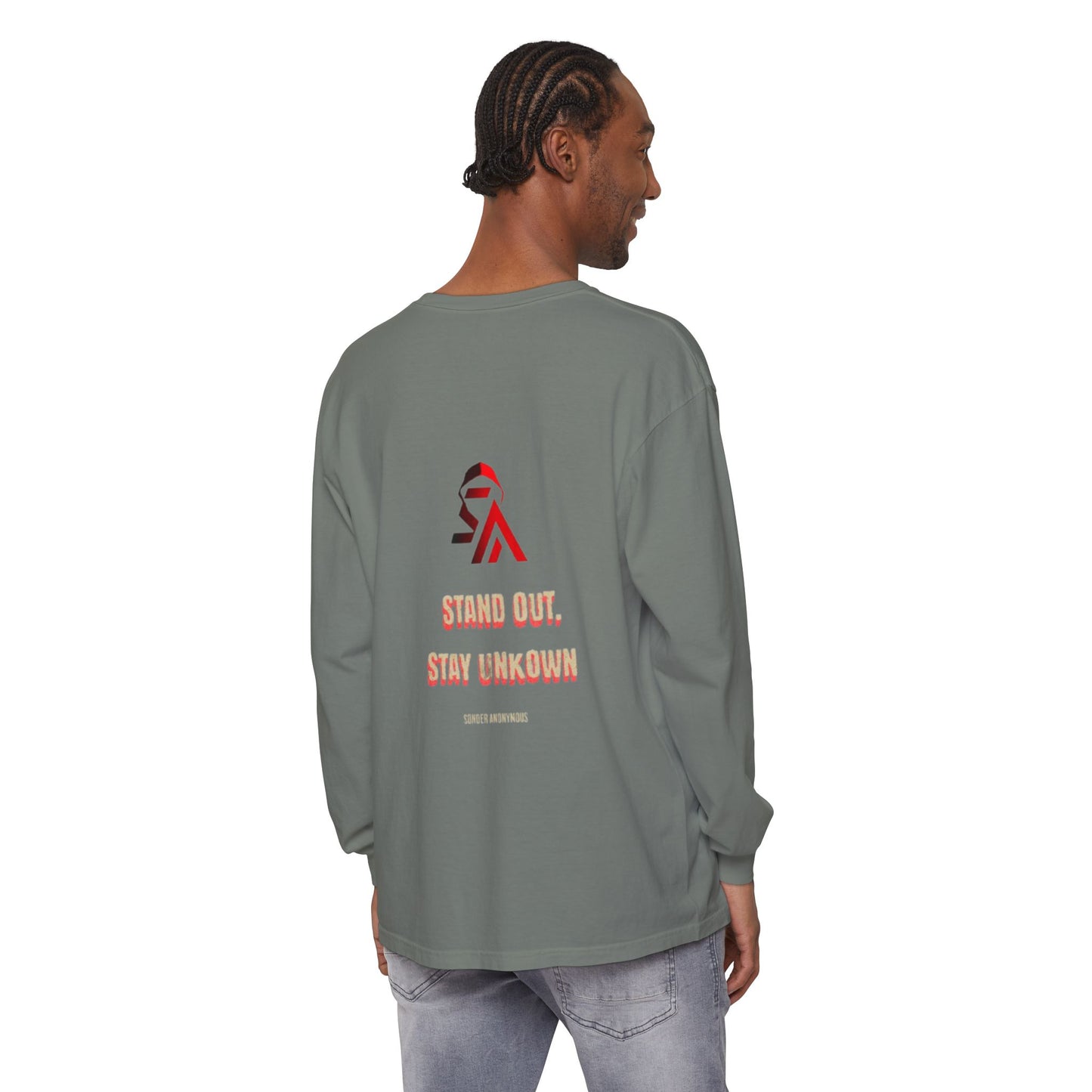 Edgy Angel Long Sleeve T-Shirt, Streetwear Fashion, Casual Wear, Unique Graphic Tee, Unisex Apparel, Gift for Him/Her