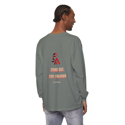 Edgy Angel Long Sleeve T-Shirt, Streetwear Fashion, Casual Wear, Unique Graphic Tee, Unisex Apparel, Gift for Him/Her