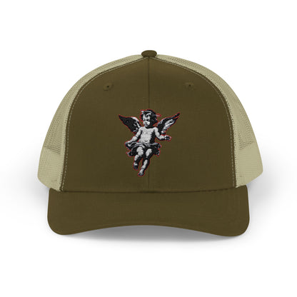 Angel Sequin Snapback Trucker Cap, Trendy Hat for Teens, Summer Style, Festival Wear, Gift for Friends, Casual Accessories