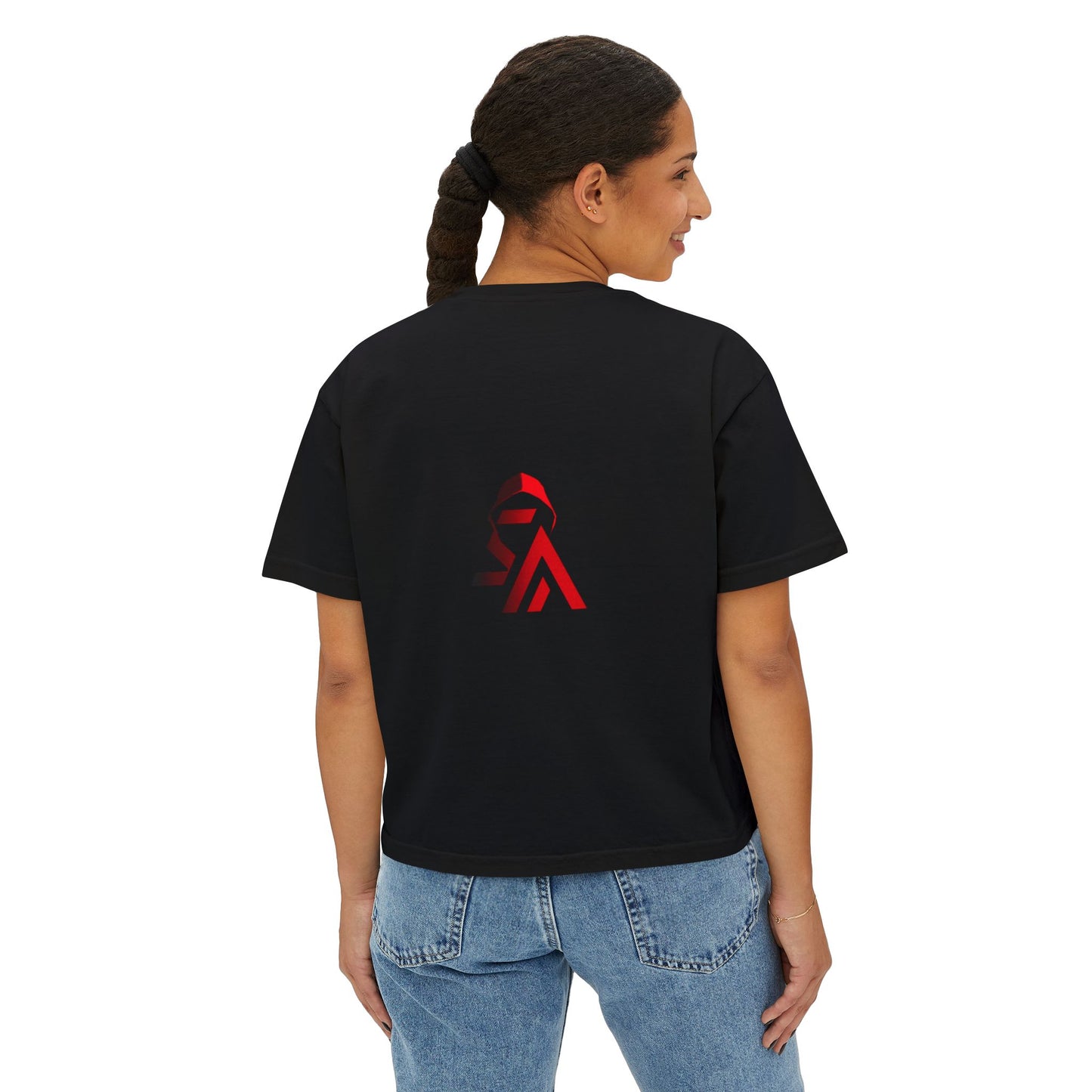Graphic Women's Boxy Tee - Trendy Streetwear, Casual Wear, Unique Gift for Festivals, Music Lovers, Art Enthusiasts