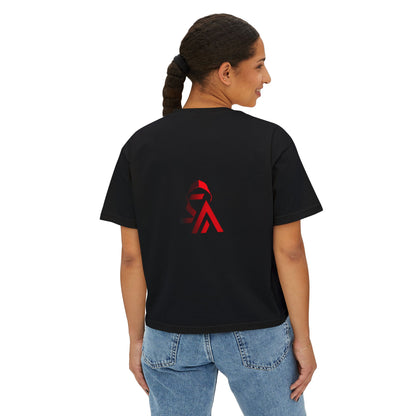 Graphic Women's Boxy Tee - Trendy Streetwear, Casual Wear, Unique Gift for Festivals, Music Lovers, Art Enthusiasts