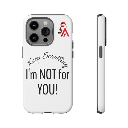 Keep Scrolling Phone Case - Tough Cases, Gift for Social Media Users, Trendy Phone Accessory, Funny Phone Cover, Modern Tech Gift