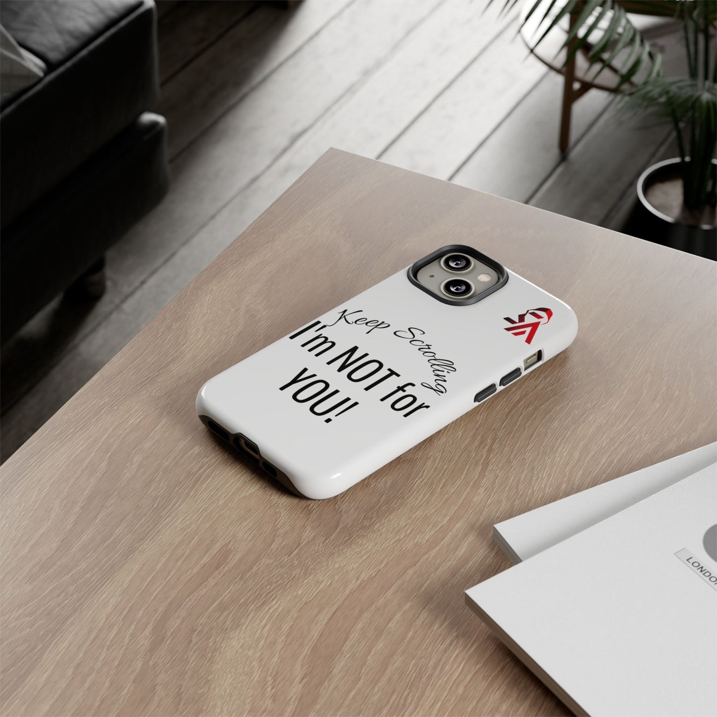 Keep Scrolling Phone Case - Tough Cases, Gift for Social Media Users, Trendy Phone Accessory, Funny Phone Cover, Modern Tech Gift