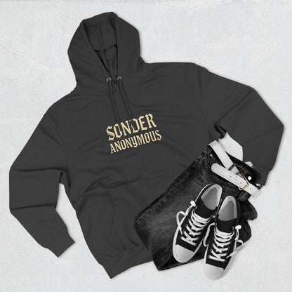 Sonder Anonymous Three-Panel Fleece Hoodie for Ultimate Comfort, Casual Style, Streetwear, Unique Gift, Everyday Wear