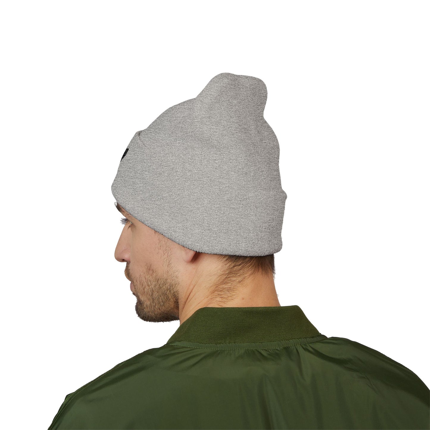 Classic Cuffed Beanie Hat, Embroidered Winter Hat, Unisex Knit Cap, Warm Beanie for Gift, Casual Outdoor Accessory