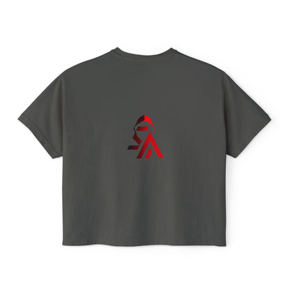 Graphic Women's Boxy Tee - Trendy Streetwear, Casual Wear, Unique Gift for Festivals, Music Lovers, Art Enthusiasts