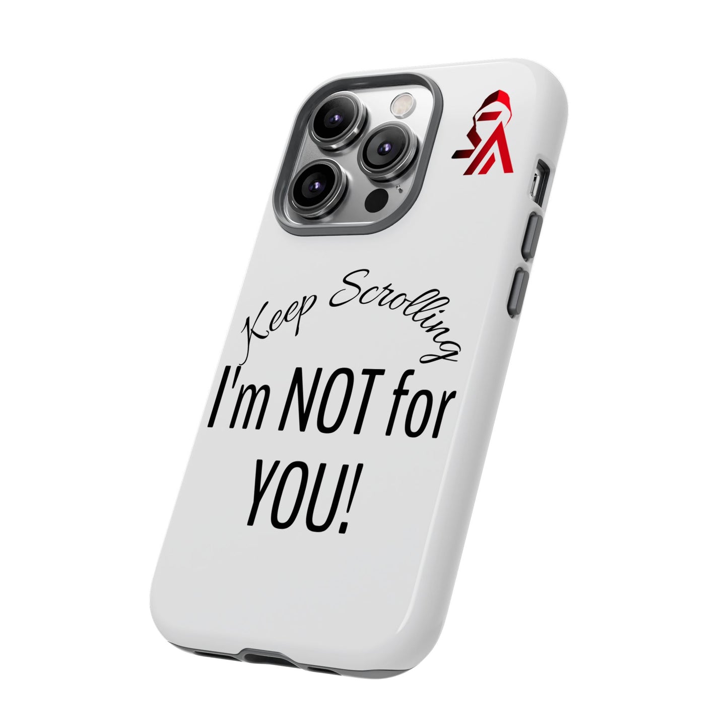 Keep Scrolling Phone Case - Tough Cases, Gift for Social Media Users, Trendy Phone Accessory, Funny Phone Cover, Modern Tech Gift