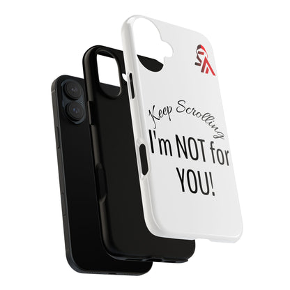 Keep Scrolling Phone Case - Tough Cases, Gift for Social Media Users, Trendy Phone Accessory, Funny Phone Cover, Modern Tech Gift