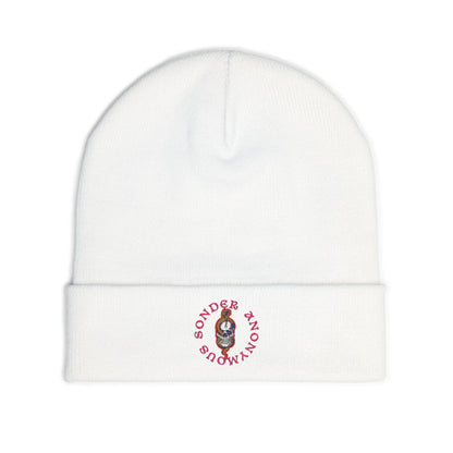 Cozy Embroidered Knit Beanie, Winter Hat, Fashion Accessory, Gift for Her, Seasonal Beanie, Warm Headwear