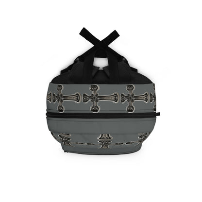 Sonder Anonymous Backpack with Cross Design – Stylish, Unique, Perfect for School, Travel, Gifts, or Everyday Use