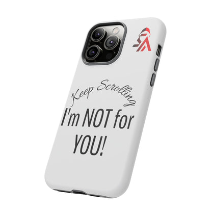Keep Scrolling Phone Case - Tough Cases, Gift for Social Media Users, Trendy Phone Accessory, Funny Phone Cover, Modern Tech Gift