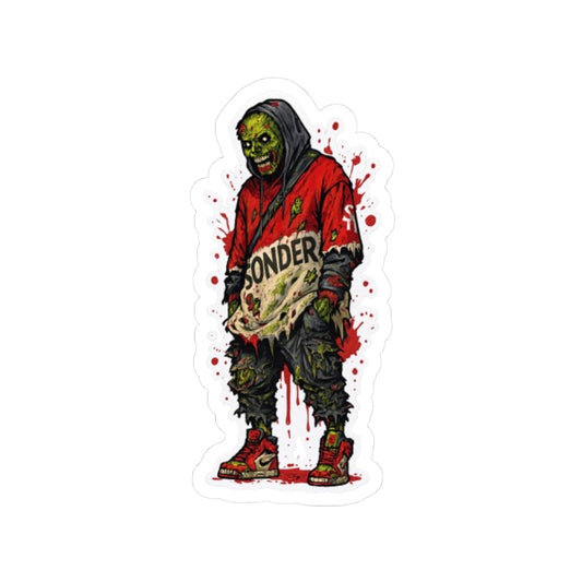 Zombie-Themed Kiss-Cut Stickers | Edgy Decor, Laptop Accessories, Halloween Decor, Creative Gifts, Unique Art