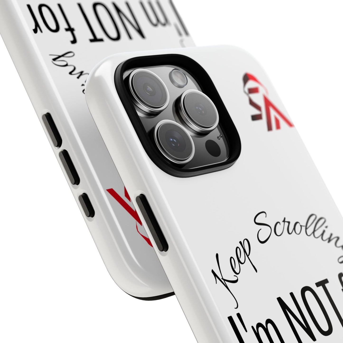 Keep Scrolling Phone Case - Tough Cases, Gift for Social Media Users, Trendy Phone Accessory, Funny Phone Cover, Modern Tech Gift