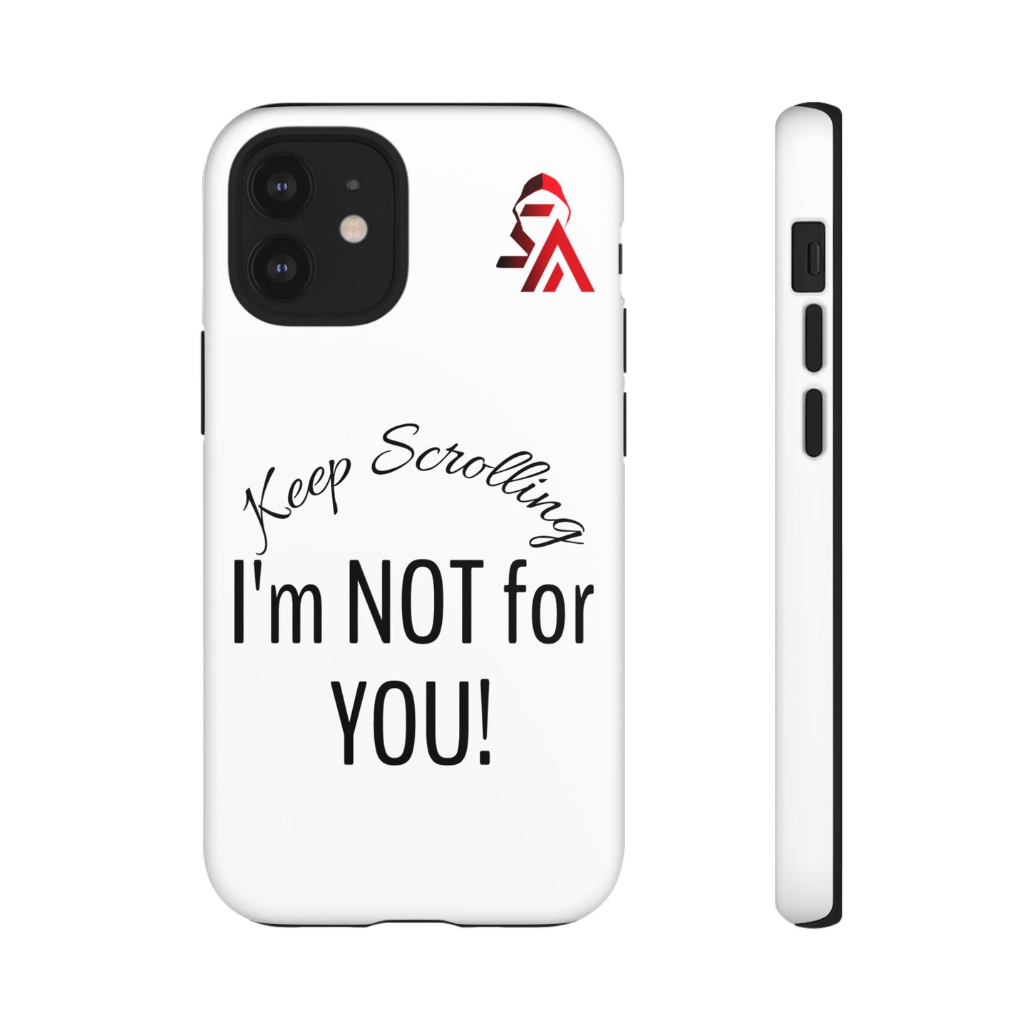 Keep Scrolling Phone Case - Tough Cases, Gift for Social Media Users, Trendy Phone Accessory, Funny Phone Cover, Modern Tech Gift