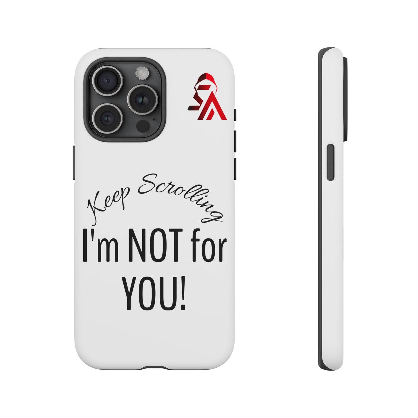 Keep Scrolling Phone Case - Tough Cases, Gift for Social Media Users, Trendy Phone Accessory, Funny Phone Cover, Modern Tech Gift
