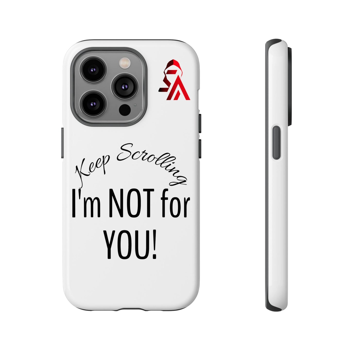 Keep Scrolling Phone Case - Tough Cases, Gift for Social Media Users, Trendy Phone Accessory, Funny Phone Cover, Modern Tech Gift