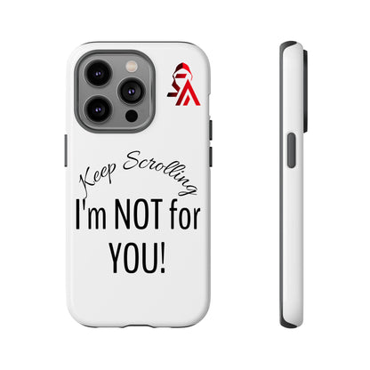 Keep Scrolling Phone Case - Tough Cases, Gift for Social Media Users, Trendy Phone Accessory, Funny Phone Cover, Modern Tech Gift