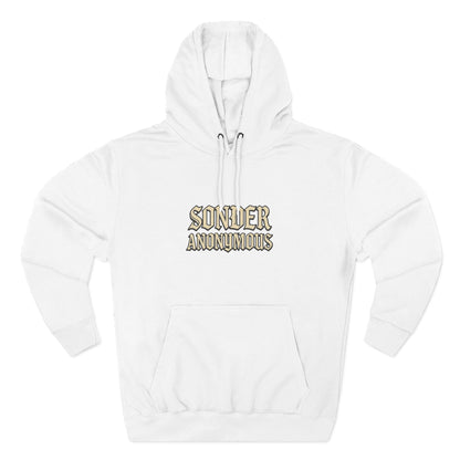 Sonder Anonymous Three-Panel Fleece Hoodie for Ultimate Comfort, Casual Style, Streetwear, Unique Gift, Everyday Wear