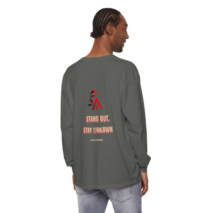 Edgy Angel Long Sleeve T-Shirt, Streetwear Fashion, Casual Wear, Unique Graphic Tee, Unisex Apparel, Gift for Him/Her