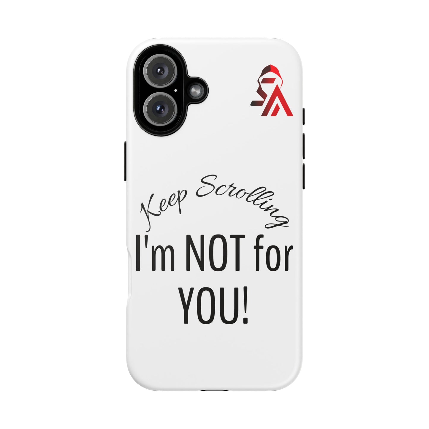 Keep Scrolling Phone Case - Tough Cases, Gift for Social Media Users, Trendy Phone Accessory, Funny Phone Cover, Modern Tech Gift