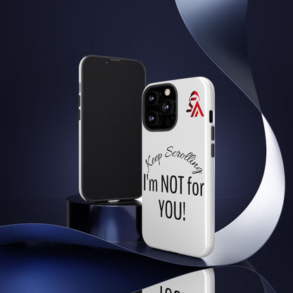 Keep Scrolling Phone Case - Tough Cases, Gift for Social Media Users, Trendy Phone Accessory, Funny Phone Cover, Modern Tech Gift