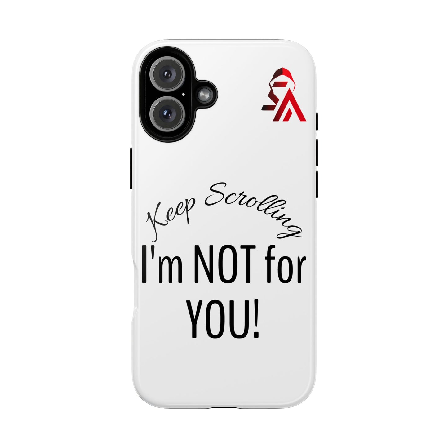 Keep Scrolling Phone Case - Tough Cases, Gift for Social Media Users, Trendy Phone Accessory, Funny Phone Cover, Modern Tech Gift