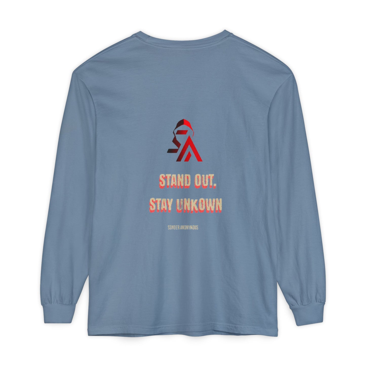 Edgy Angel Long Sleeve T-Shirt, Streetwear Fashion, Casual Wear, Unique Graphic Tee, Unisex Apparel, Gift for Him/Her