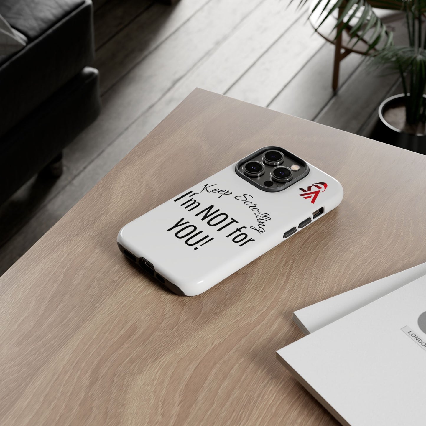 Keep Scrolling Phone Case - Tough Cases, Gift for Social Media Users, Trendy Phone Accessory, Funny Phone Cover, Modern Tech Gift
