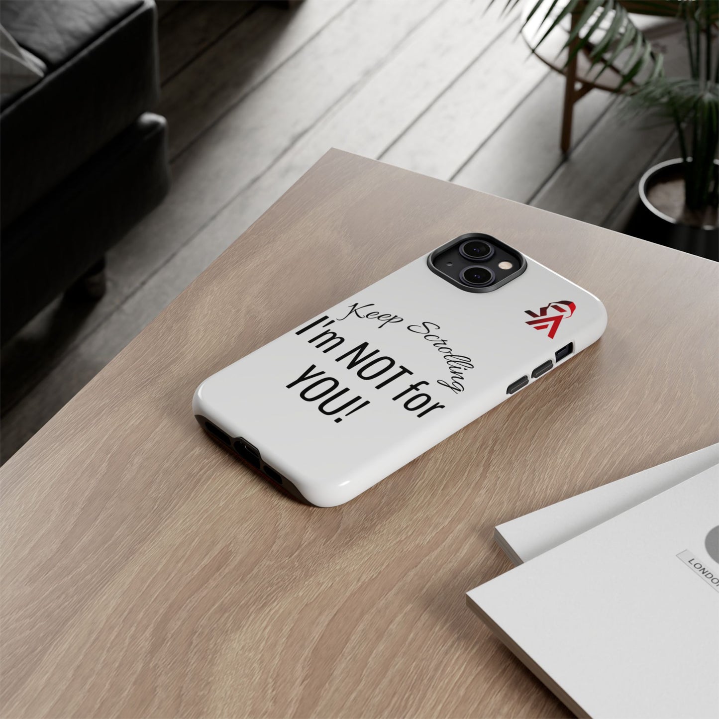 Keep Scrolling Phone Case - Tough Cases, Gift for Social Media Users, Trendy Phone Accessory, Funny Phone Cover, Modern Tech Gift